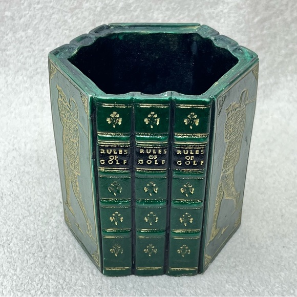 Vintage Rules of Golf Hexagonal Pencil Cup-Professional-Sports-Office-Business - Picture 3 of 5